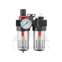 14-734 NUSAUSINIMO FILTRAS SU SLĖGIO REDUKTORIUMI 1/2 METALINIS KORPUSAS