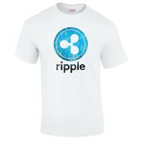 Ripple Xrp Distressed Premium Unisex marškinėliai Dtg Bitcoin Digital Currency P2P S