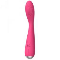 Svakom Iris Rechargeable Silicone Vibrator, 7", Plum Red
