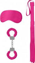 Sekso prekių rinkinys Ouch! Introductory Bondage Kit #1, rožinis