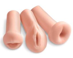 Masturbatorių rinkinys All 3 Holes Pipedream Extreme Toyz, 3 vnt.