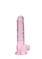 Varpos imitatorius RealRock Crystal Clear Dildo
