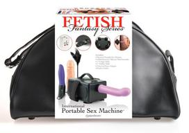 Nešiojamas sekso aparatas su 2 dildo ir vibratoriumi, Fetish Fantasy