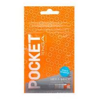 Pocket Tenga Hexa-Brick masturbatorius