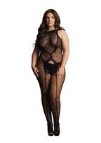 Le Desir viso kūno kojinė Crotchless Leopard Bodystocking