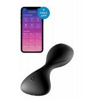 Vibruojantis analinis kaištis Satisfyer Trendsetter, juodas
