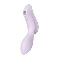 Dvigubos stimuliacijos vibratorius Curvy Trinity 2 Violet Air, Satisfyer, violetinis