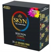 SKYN Selection 30 + 5 vnt Senses prezervatyvų dėžutė