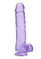Varpos imitatorius Realrock Realistic Dildo With Balls, violetinis