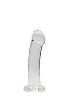 Varpos imitatorius su siurbtuku Non Realistic Dildo - 6,7''/ 17 cm, skaidrus