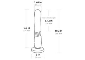 Lovense Gravity automatiškai stumiantis ir vibruojantis vibratorius