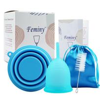 Menstruacinių taurelių rinkinys Dark Red Brand, mėlyna, 30 ml