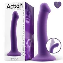 Falo imitatorius Bouncy, 19 cm, violetinis