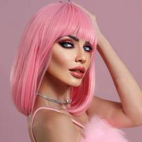 Perukas Premium Wig, rožinis, Universalus