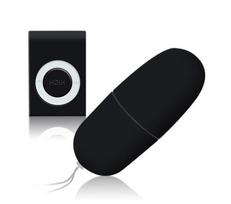Vibruojantis kiaušinis su nuotolinio valdymo pulteliu Remote Control, juodas