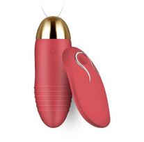 Vibratorius su nuotolinio valdymo pultu Continuous Climax, raudonas