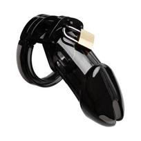 Reguliuojamas varpos narvas Dark Red Brand 9 cm Cock Cage, juodas