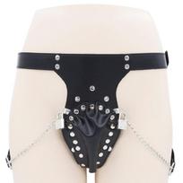 Penio narvas Dark Red Brand Chastity Belt, juodas