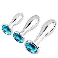Analinių kištukų rinkinys Dark Red Brand Silver Crystal, 3 vnt.