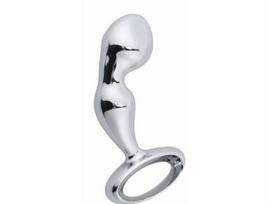 Prostatos masažuoklis ir analinis dildo, sidabrinis