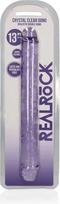 Varpos imitatorius Realistic Double Dong, 34 cm, violetinis