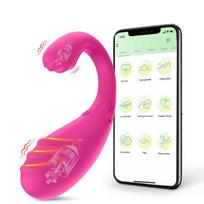 Vibratoriai valdomi nuotoliniu būdu APP Control, rožinis