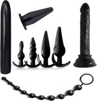 Analinių kištukų ir dildo rinkinys