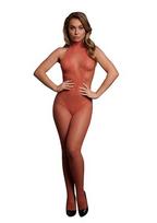 Erotinis kostiumas Le Desir Fishnet and Lace Bodystocking, oranžinė