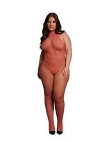 Erotinis kostiumas Le Desir Fishnet and Lace Bodystocking Queen Size, oranžinė