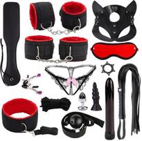 BDSM rinkinys Blue Lotus, juodas
