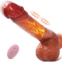 Tikroviškas dildo su nuotolinio valdymo pulteliu