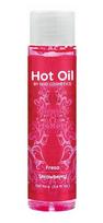 Šildantis masažo aliejus Hot Oil Strawberry, 100ml