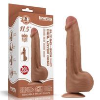 Varpos imitatorius King 11.5 Lovetoy Sliding Skin Dual Layer