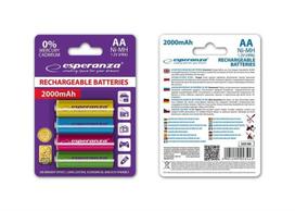 Esperanza EZA108 Įkraunama baterija Ni-MH AA 2000MAH, 4 vnt