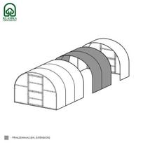 Šiltnamio BALTIC LT 2 m prailginimas (3x2 m) su 4 mm polikarbonato danga