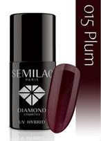 Ilgalaikis hibridinis nagų lakas Semilac 015 Plum, 7ml