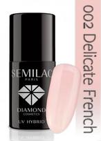 Ilgalaikis hibridinis nagų lakas Semilac 002 Delicate French, 7ml
