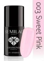 Hibridinis nagų lakas Semilac, 003 Sweet Pink, 7ml
