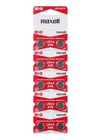 Maxell elementai LR44/A76/AG13/KA76/V13GA 1.5V 110mAh 10vnt.