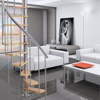 Spiraliniai laiptai DOLLE Calgary Diametras Ø 140 cm, Sidabrinė,