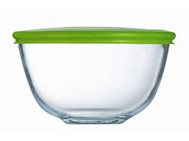 Stiklinis dubuo su dangčiu Ø21cm 2.3L