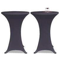 vidaXL Tampri staltiesė, 2 vnt., Skersmuo 60 cm, Antracito spalvos