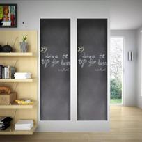 Piešimo lenta - sienos lipdukas su kreidelėmis, 0,45 x 2 m, 2 vnt., Juoda