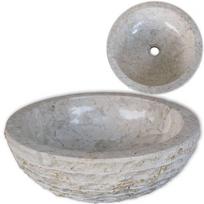 Praustuvas, 40 x 15 cm, marmuras, kreminės spalvos
