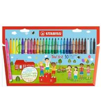 Flomasteriai Stabilo Trio 30 spalvų