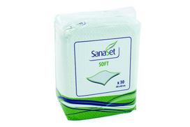 Vienkartiniai paklotai SanaSet Soft, 60x60 cm, 30 vnt.