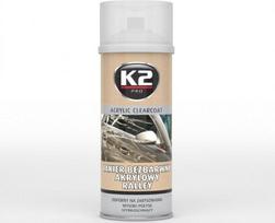 Skaidrus purškiamas akrilinis lakas K2 GLOSS 400ML (Blizgus)