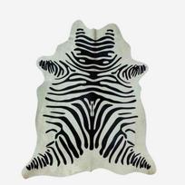 Narma karvės kailio kilimas Zebra, 200x210 cm