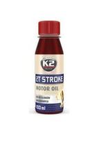 Dvitaktė pusiau sintetinė alyva K2 Red, 100 ml