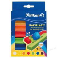 Plastilinas Pelikan Nakiplast 7 spalvų 125g